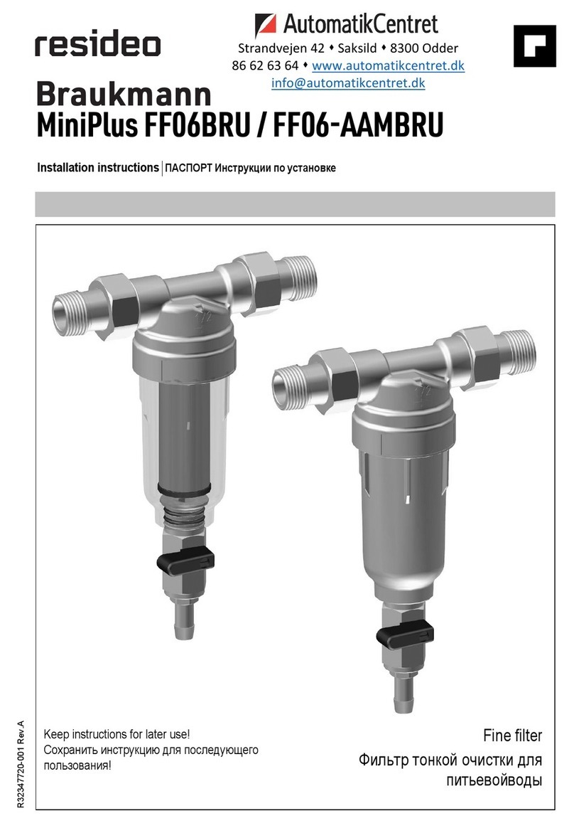 resideo Braukmann MiniPlus FF06BRU installation instructions