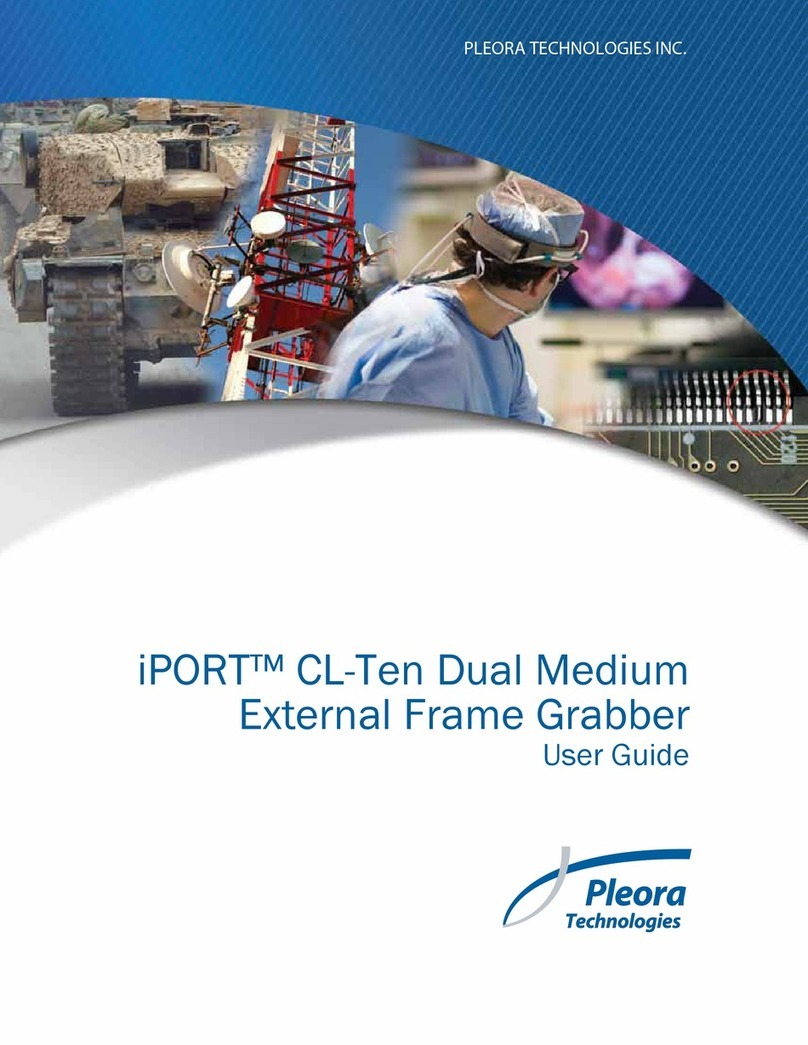 Pleora Technologies iPORT CL-Ten Dual Medium user guide Pleora Technologies iPORT CL-Ten Dual Medium user guide