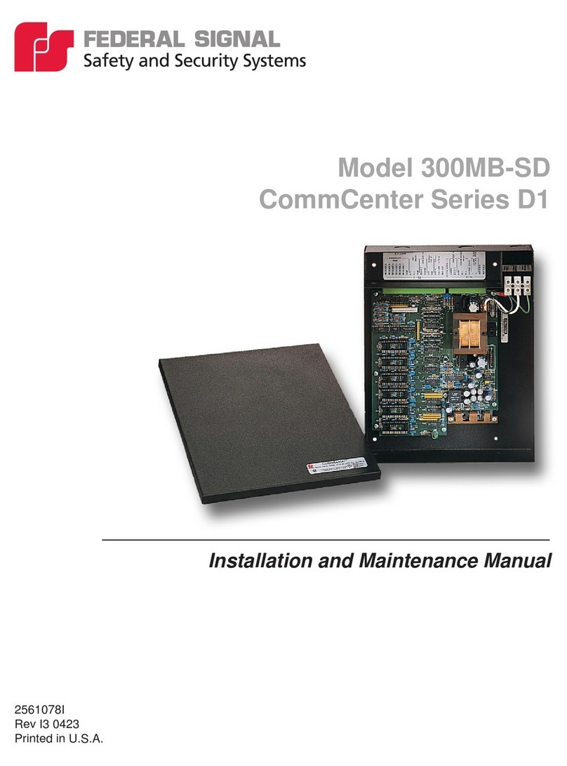 Federal Signal Corporation CommCenter D1 Series Manual Federal Signal Corporation CommCenter D1 Series Manual