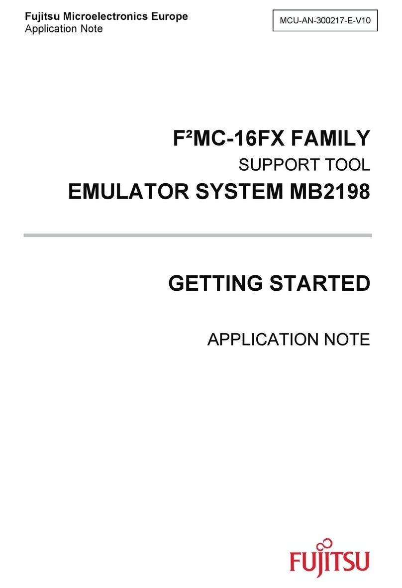 Fujitsu F2MC-16FX MB2198 Getting started