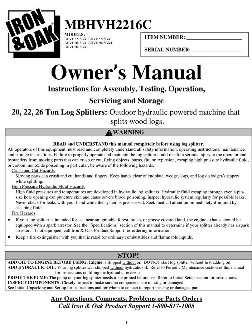 Iron & Oak BHVH2616GXT User manual