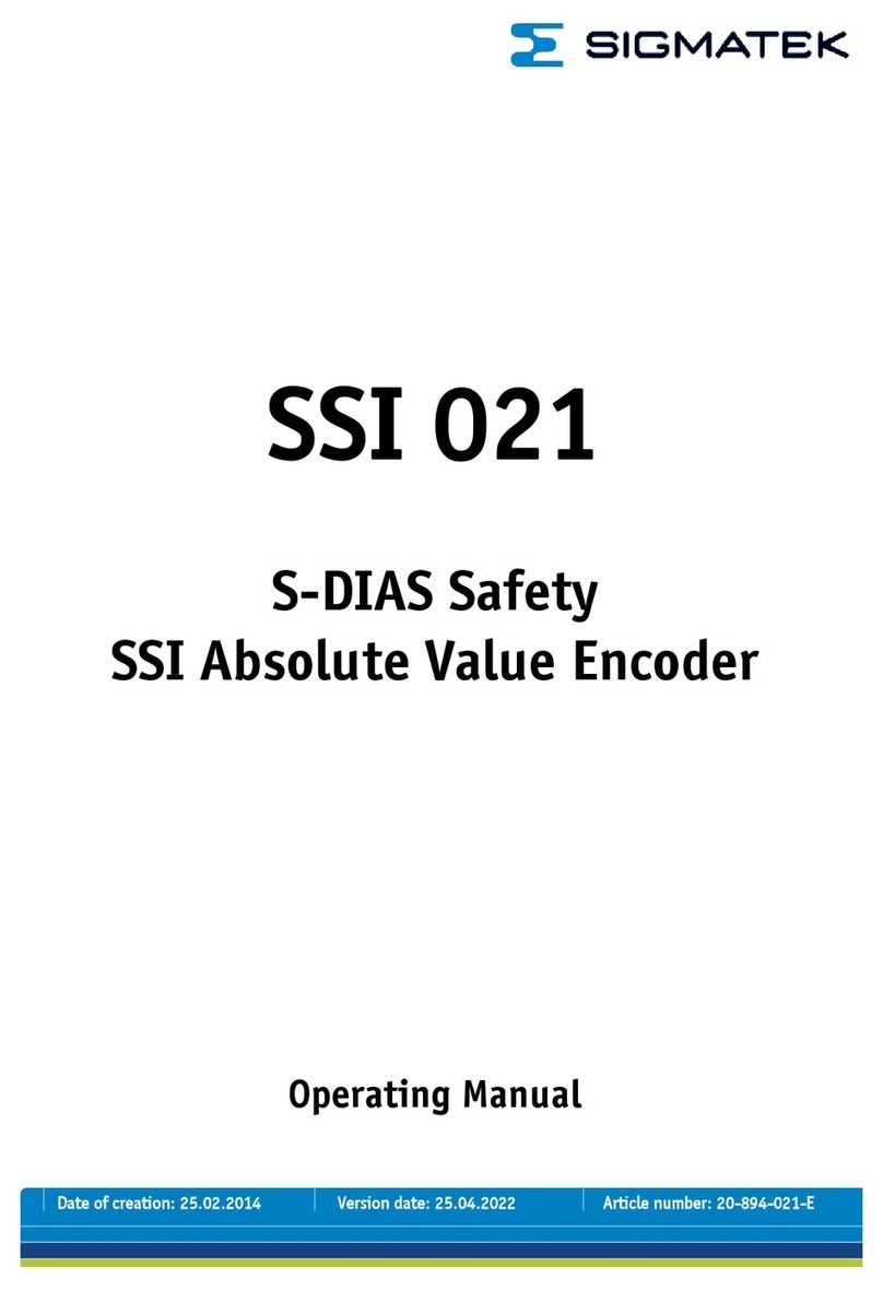 SIGMA TEK SSI 021 User manual