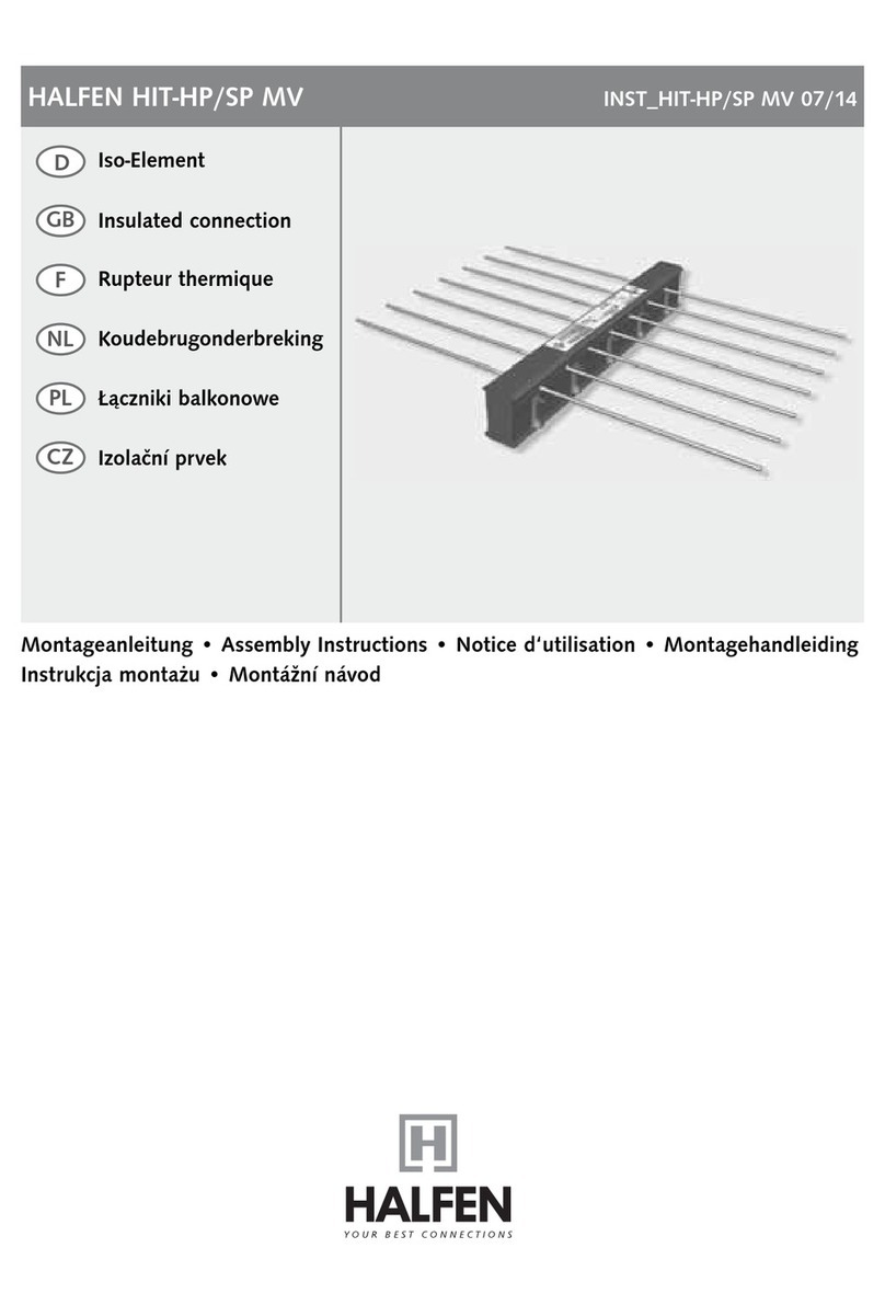 Halfen HIT-HP MV Assembly instructions