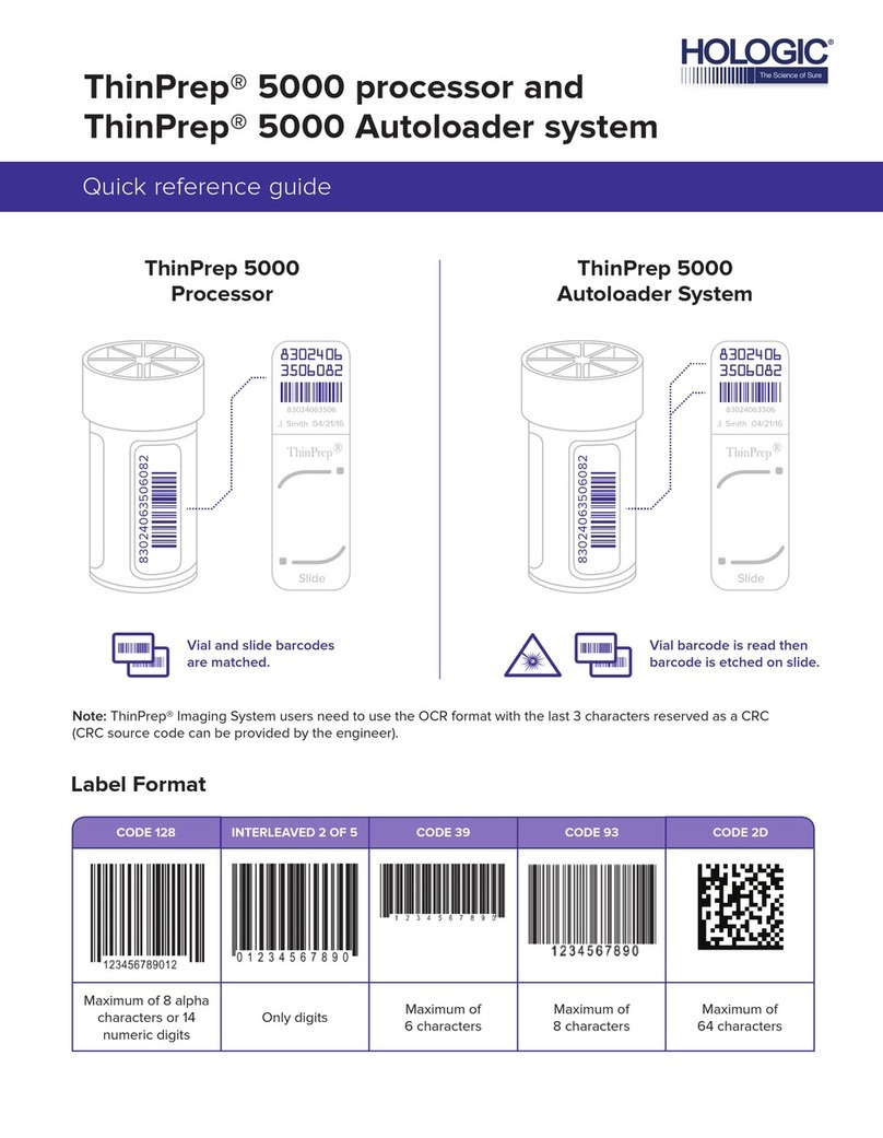 Hologic ThinPrep 5000 Quick reference guide