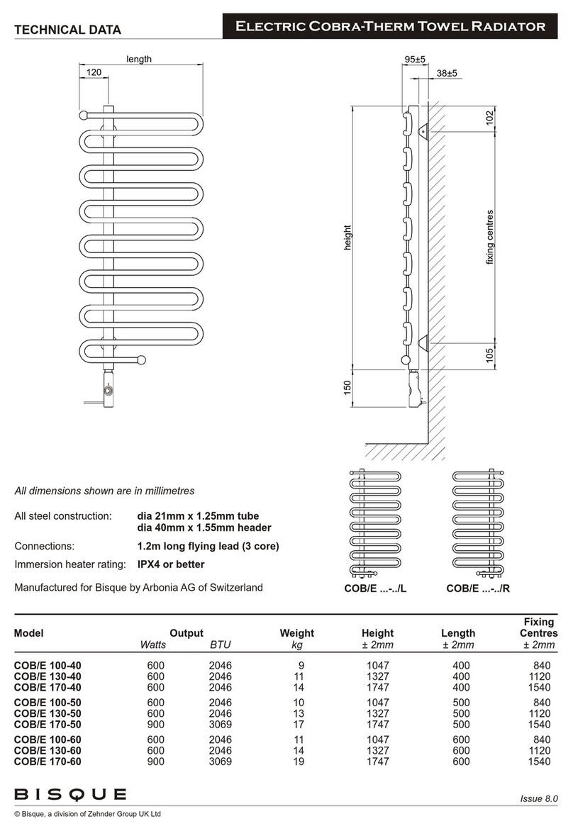 Bisque COB/E 100-40 Fitting instructions
