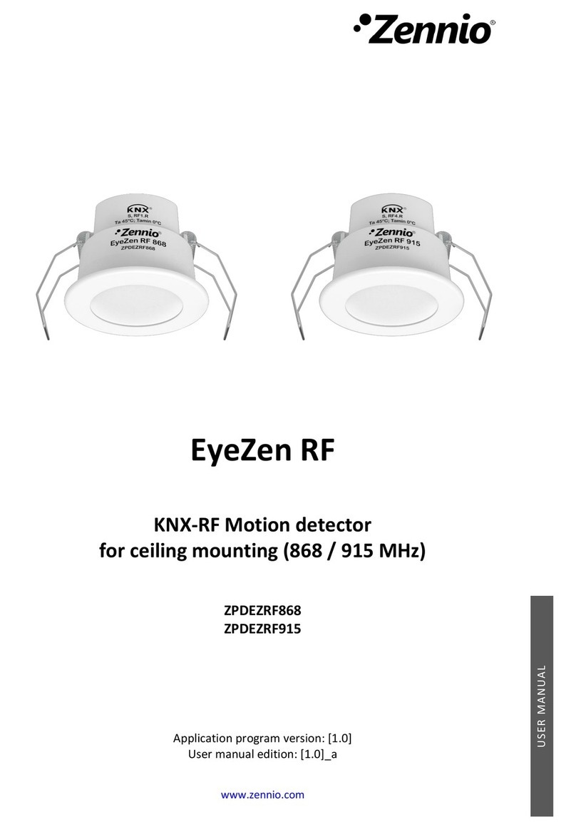 Zennio EyeZen RF ZPDEZRF868 user manual