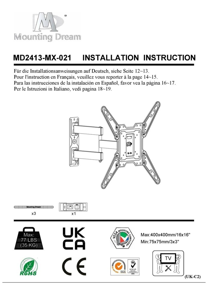Mounting Dream MD2413-MX-021 User manual Mounting Dream MD2413-MX-021 User manual