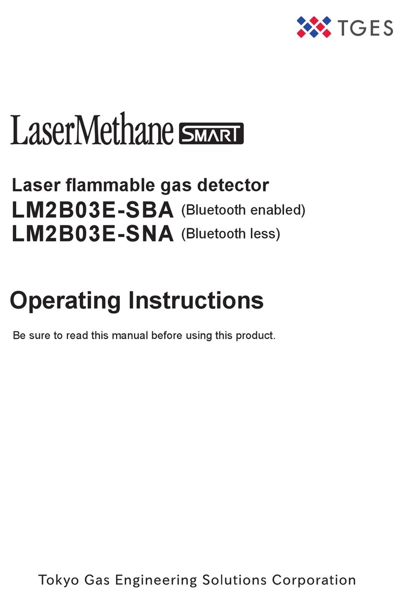 Tokyo Gas Engineering Solutions Corporation LaserMethane SMART LM2B03E-SBA operating instructions