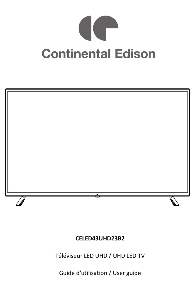 CONTINENTAL EDISON CELED43UHD23B2 user guide CONTINENTAL EDISON CELED43UHD23B2 user guide