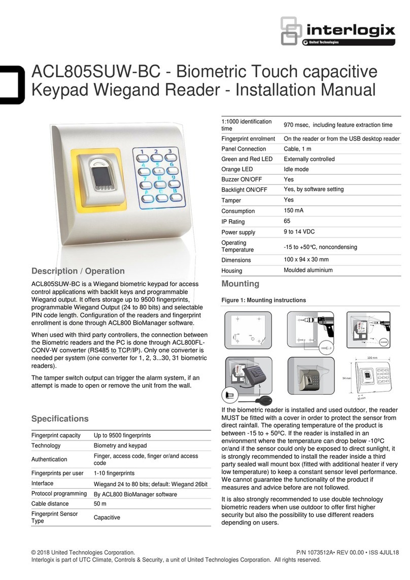 Interlogix ACL805SUW-BC installation manual Interlogix ACL805SUW-BC installation manual