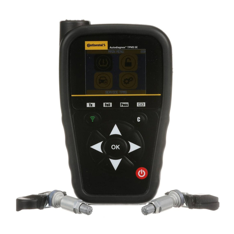 Continental Refrigerator AUTODIAGNOS TPMS SE quick start guide Continental Refrigerator AUTODIAGNOS TPMS SE quick start guide