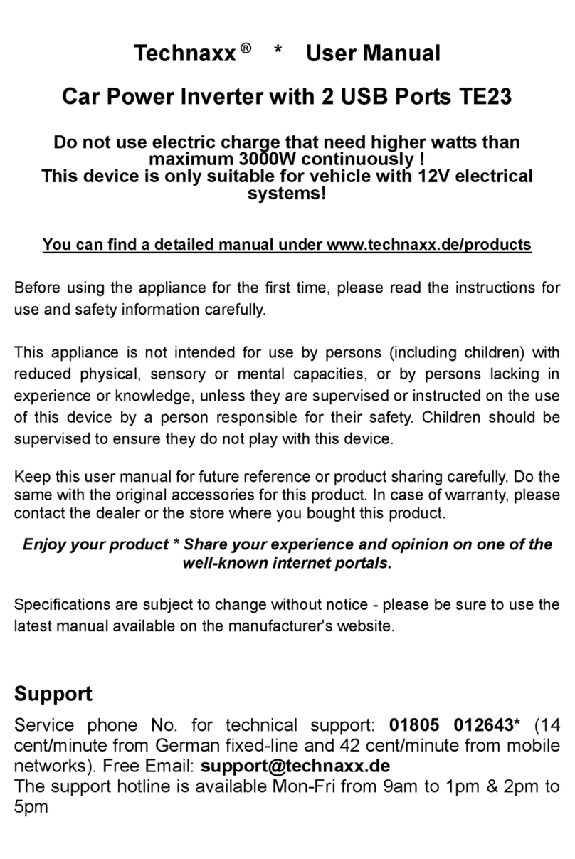 Technaxx TE23 User manual Technaxx TE23 User manual