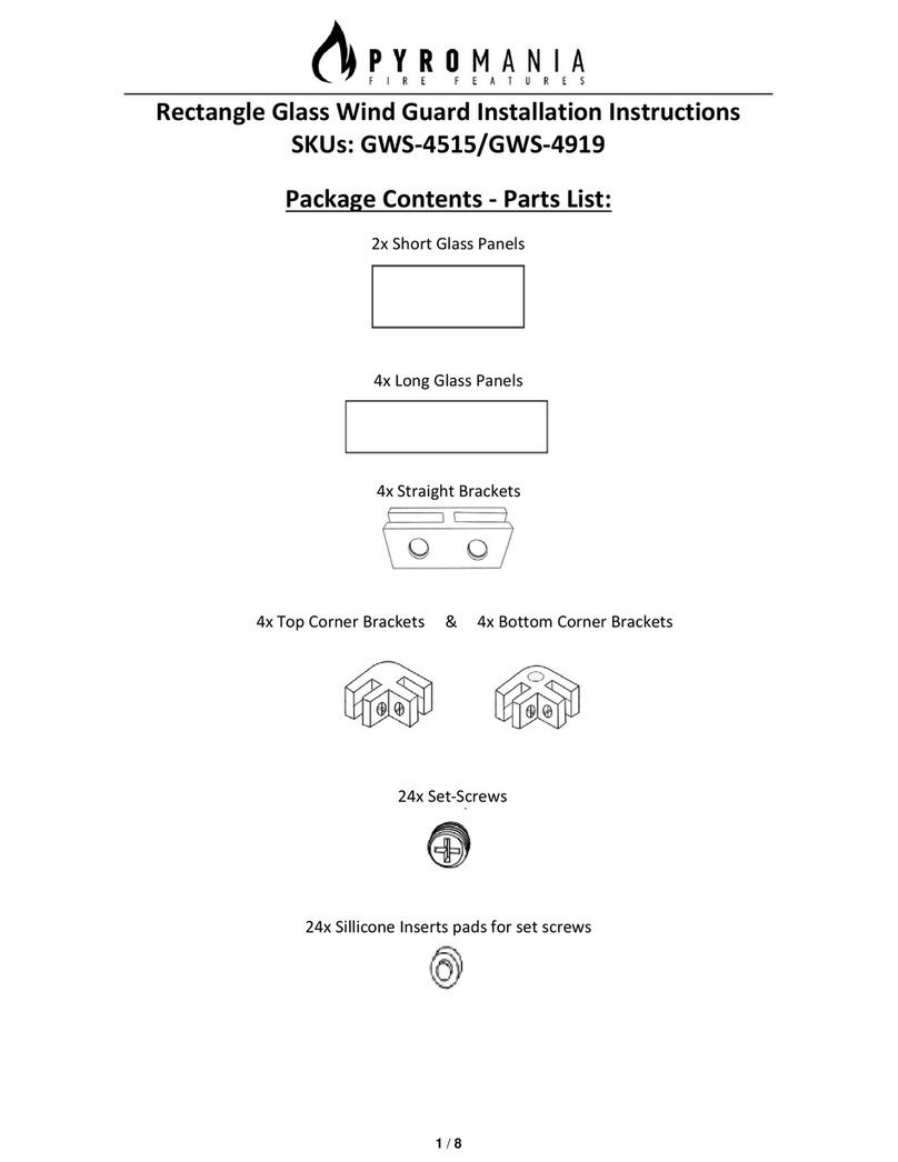 PYROMANIA GWS-4515 installation instructions
