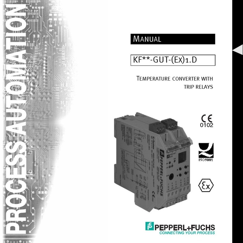Pepperl+Fuchs KF GUT-(EX)1.D Series User manual