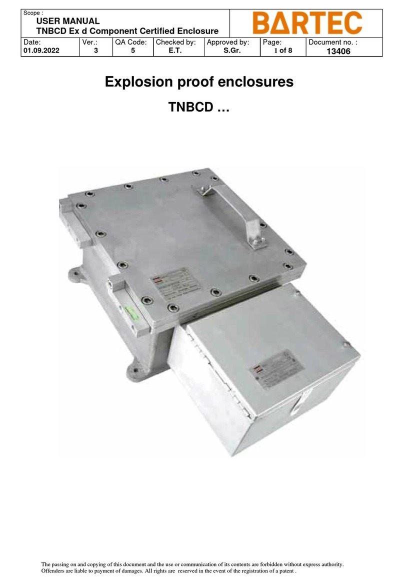 Bartec TNBCD Series instruction manual
