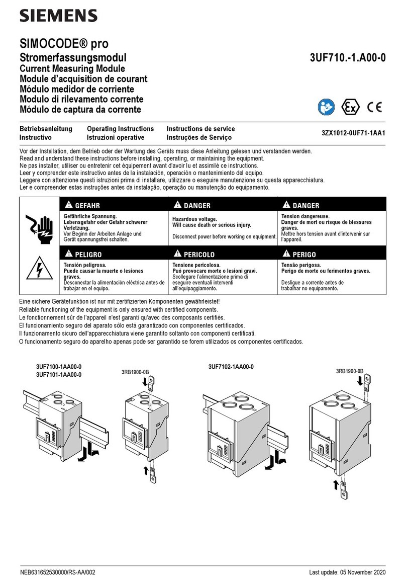Siemens SIMOCODE pro 3UF710-1 A00-0 Series User manual