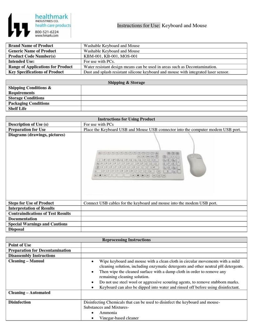 Healthmark KBM-001 Instructions for use