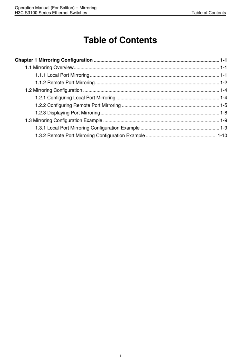 H3C S3100 Series User manual