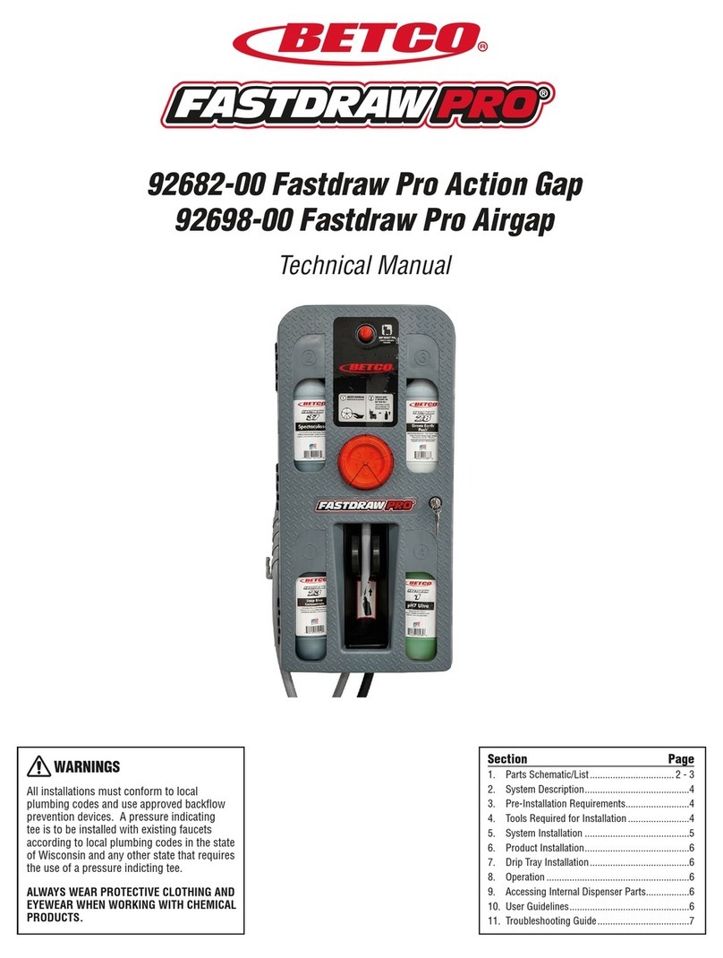 BETCO Fastdraw Pro 92682-00 User manual