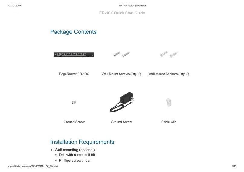 Ubiquiti EdgeRouter ER-10X quick start guide
