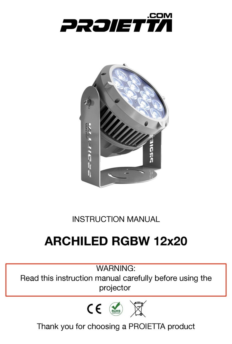 PROIETTA ARCHILED RGBW 12x20 instruction manual