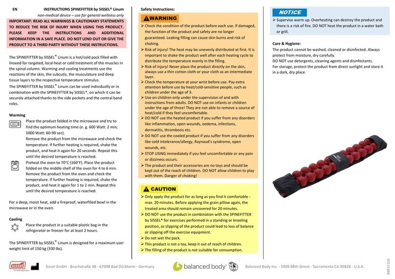 Sissel SPINEFITTER instructions