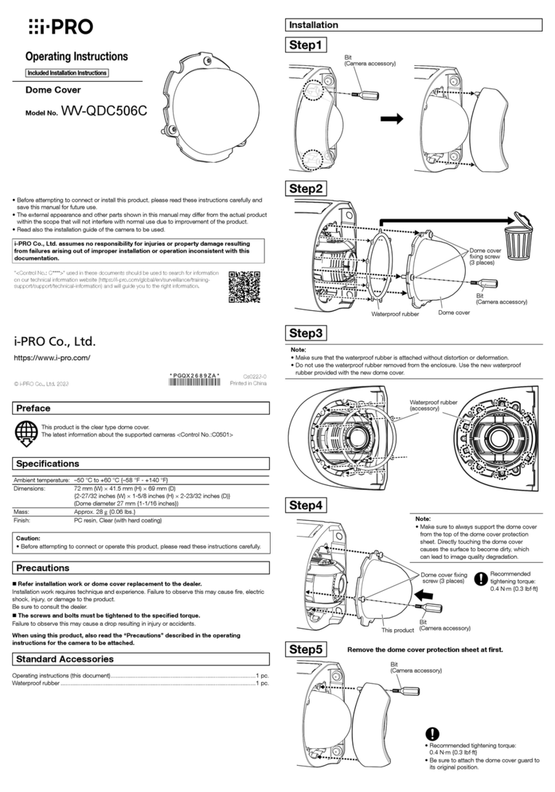 i-PRO WV-QDC506C operating instructions