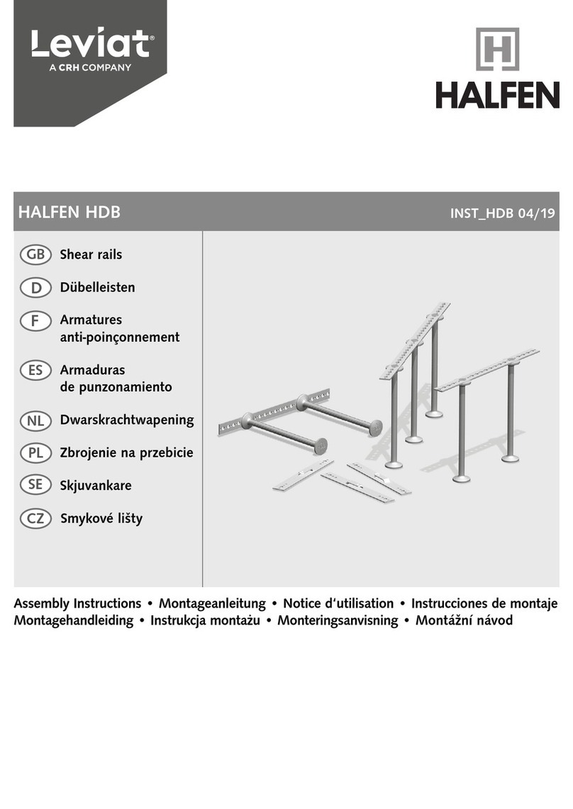 Leviat HALFEN HDB Assembly instructions
