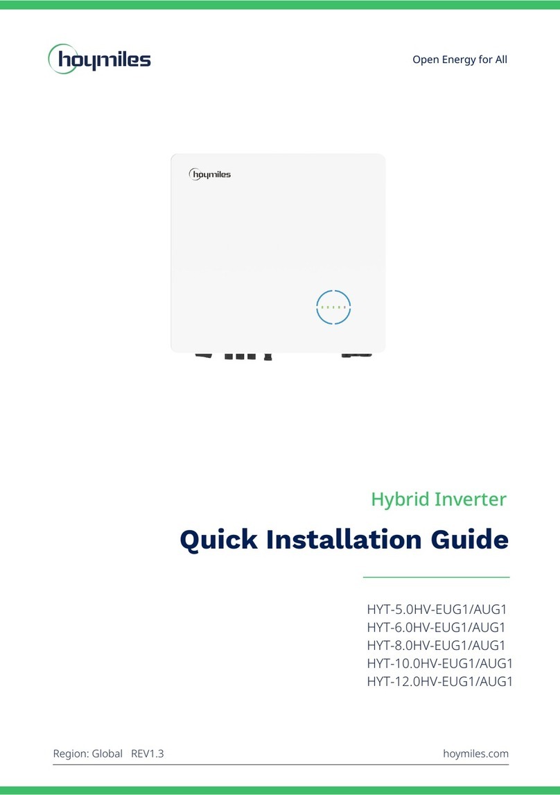 Hoymiles HYT-5.0HV-EUG1 Quick installation guide