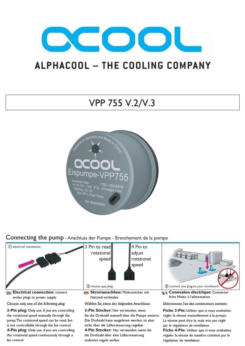 Alphacool VPP 755 V.2 Connecting Instructions