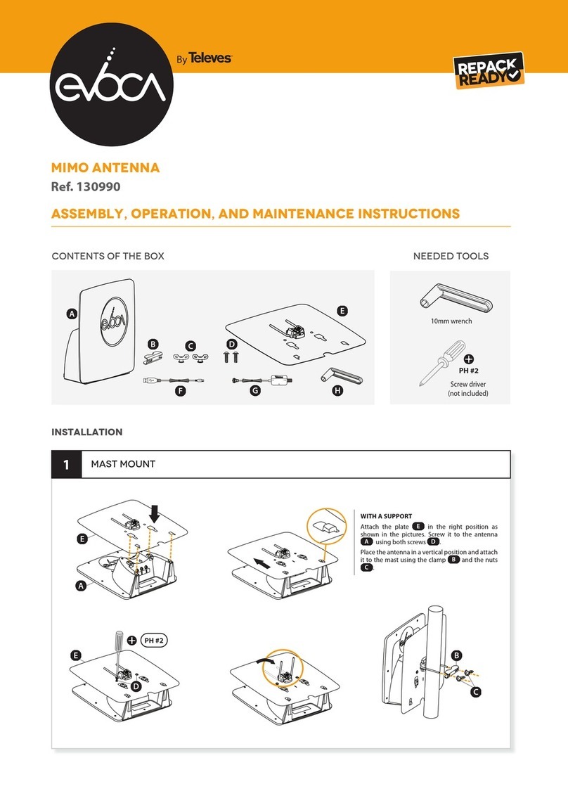 Televes evoca 130990 Parts list manual