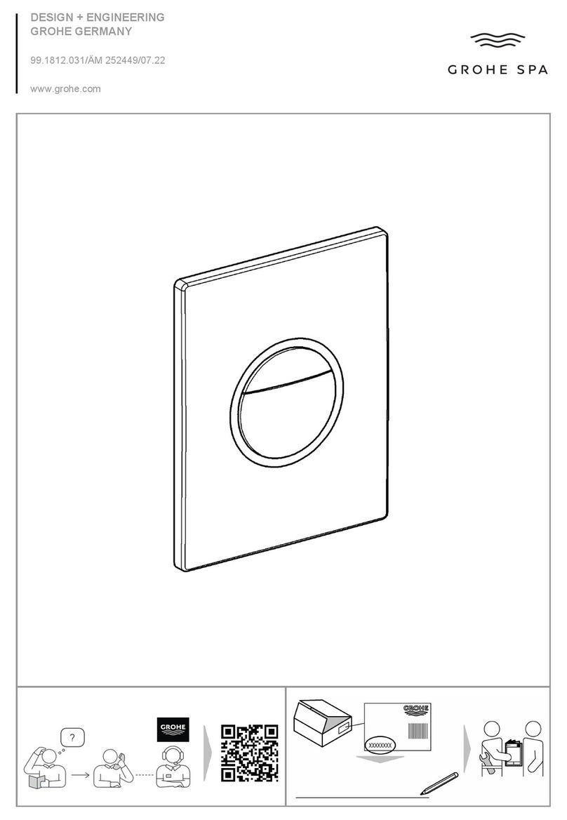 Grohe SPA 39972000 installation instructions