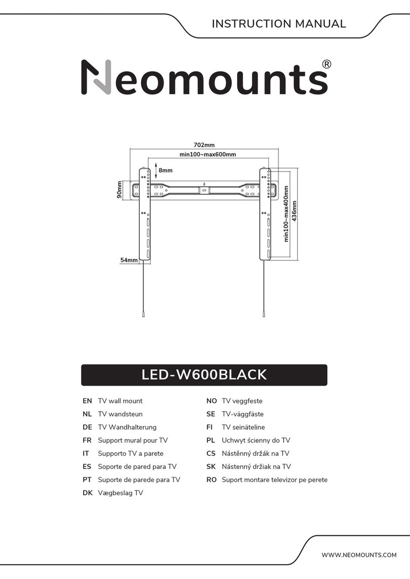 NeoMounts LED-W600BLACK instruction manual
