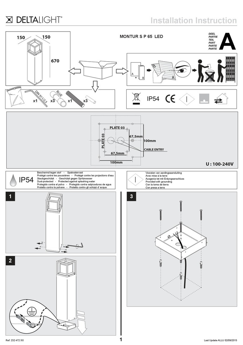 Delta Light MONTUR S P 65 LED User manual Delta Light MONTUR S P 65 LED User manual
