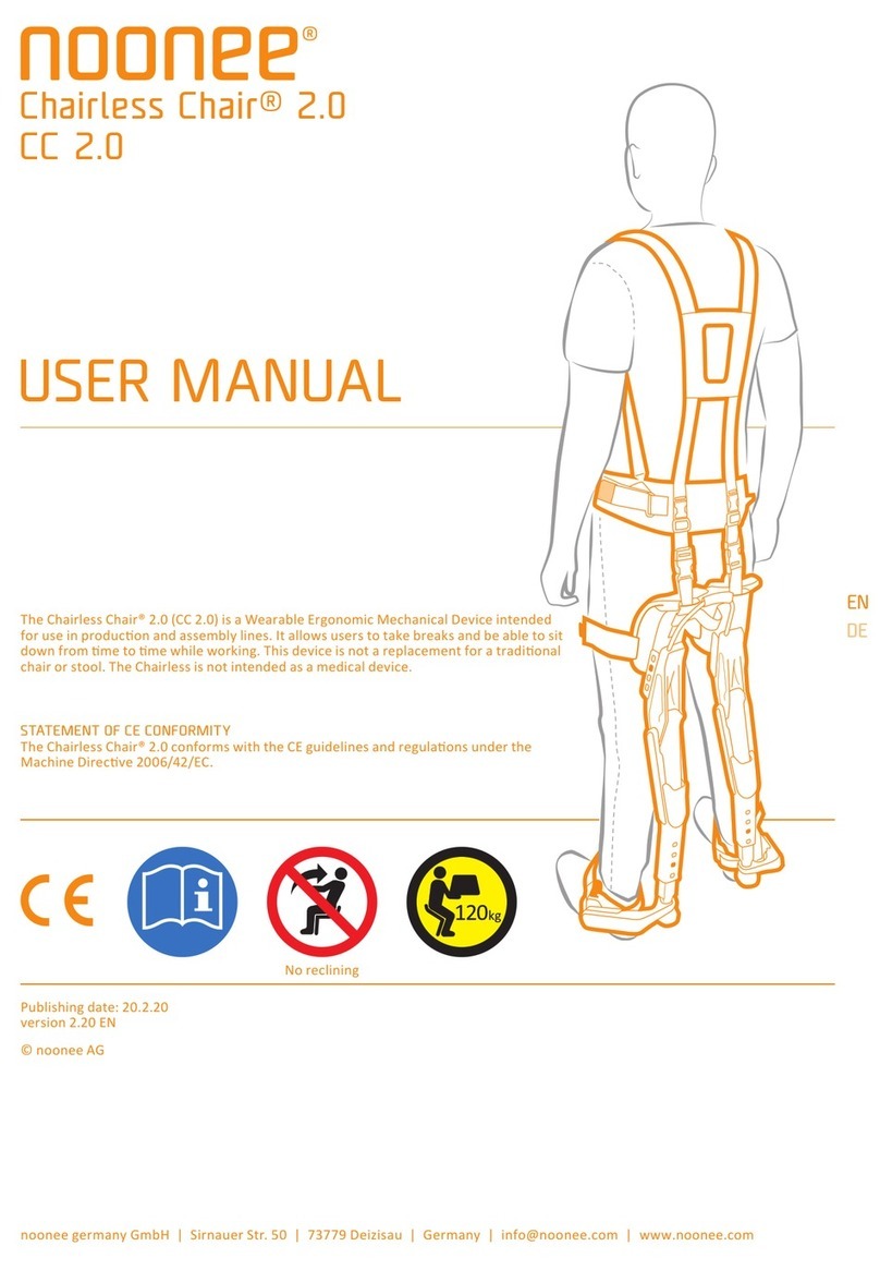 noonee Chairless Chair 2.0 user manual