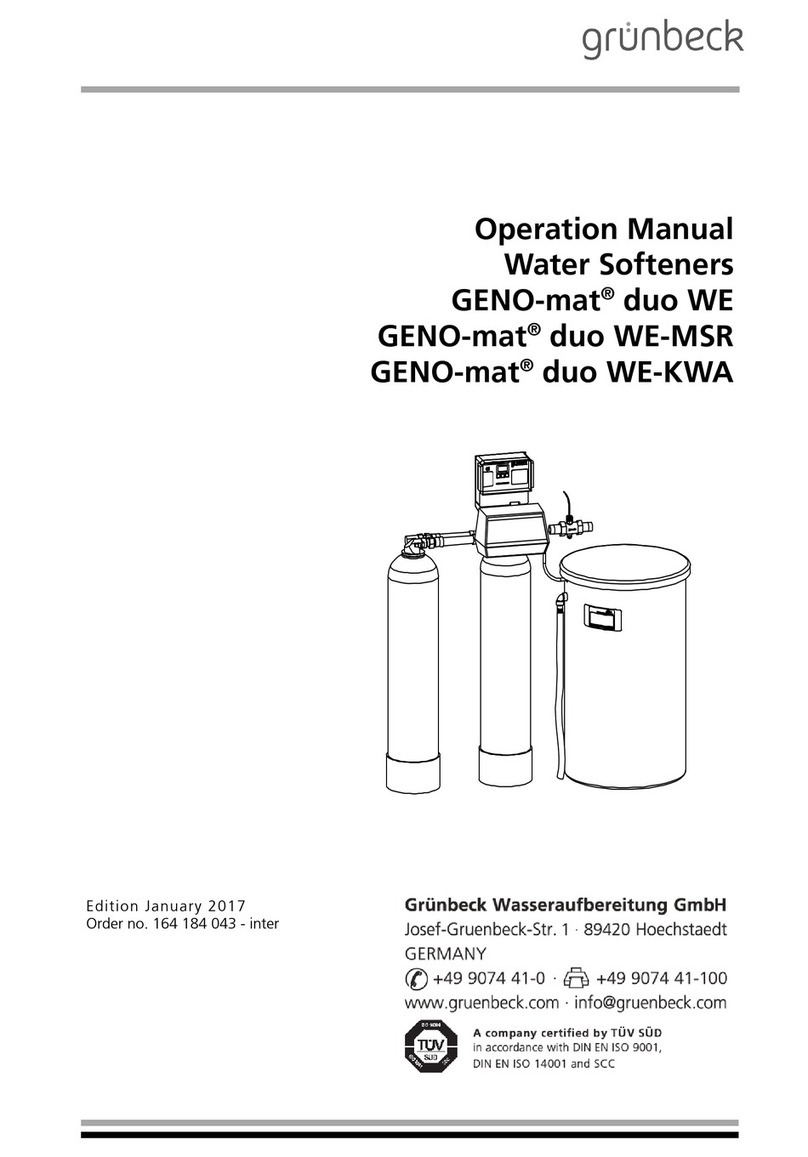 Grunbeck GENO-mat duo WE Operation manual