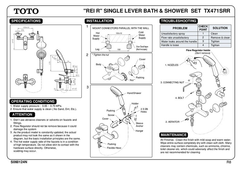 Toto REI R TX471SRR manual