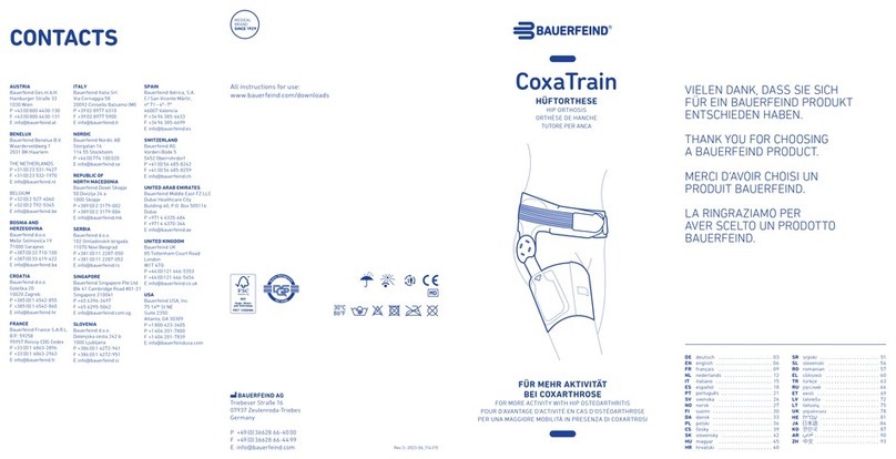 Bauerfeind CoxaTrain User manual