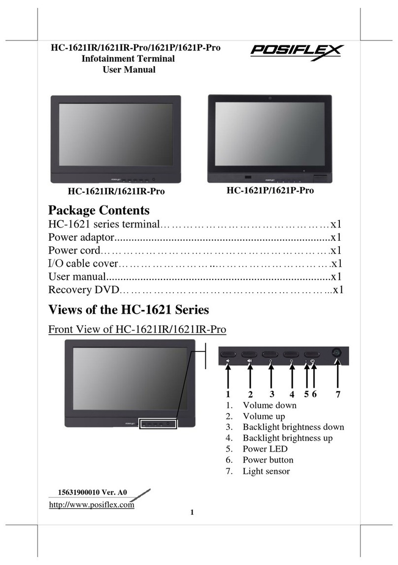 POSIFLEX HC-1621IR User manual POSIFLEX HC-1621IR User manual