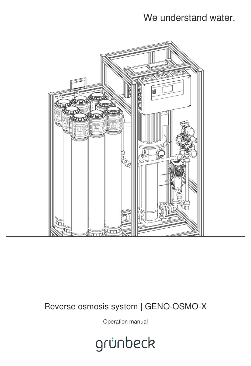 Grunbeck GENO-OSMO-X 200 Operation manual