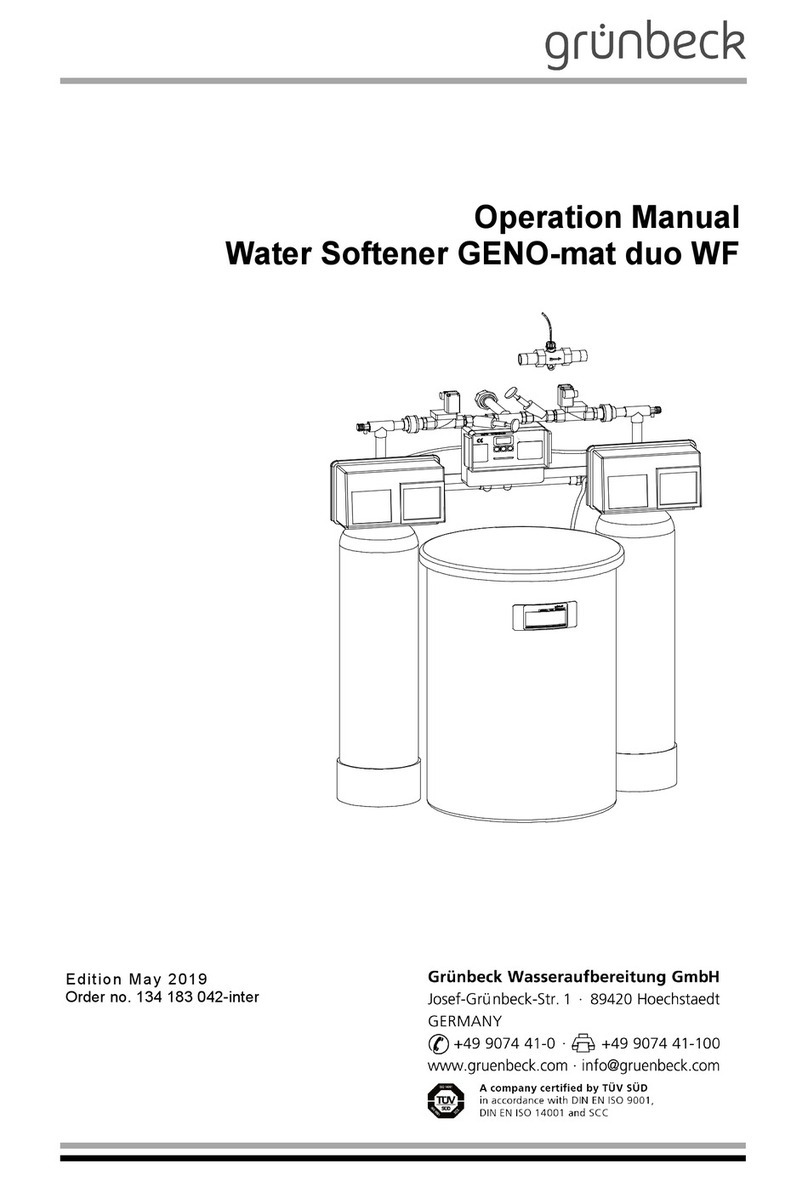 Grunbeck GENO-mat duo WF Operation manual