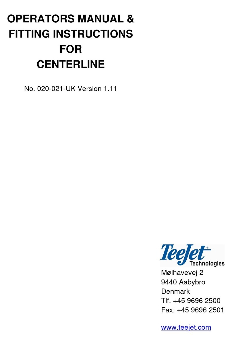 TeeJet Technologies CENTERLINE User manual