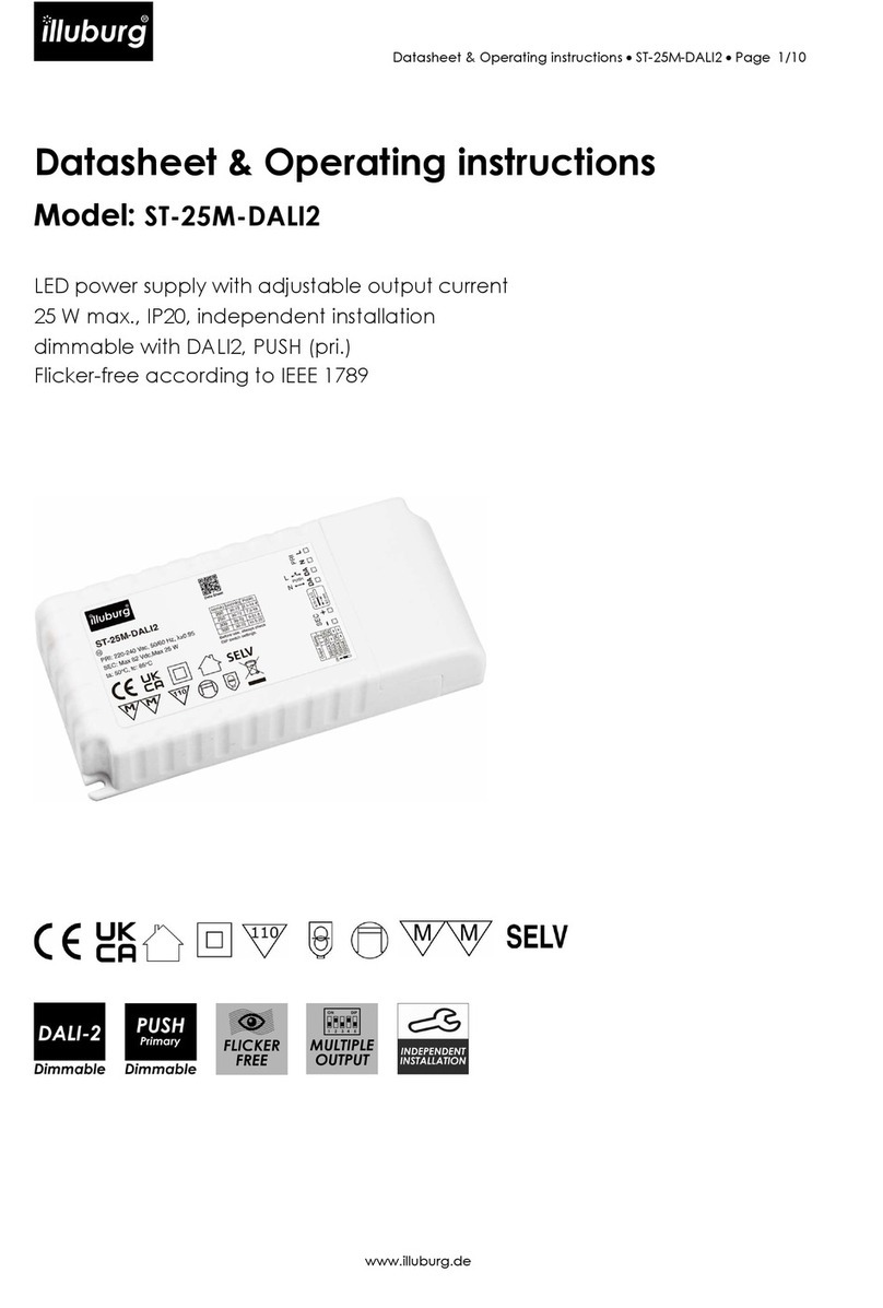 illuburg ST-25M-DALI2 Datasheet and Operating Instructions