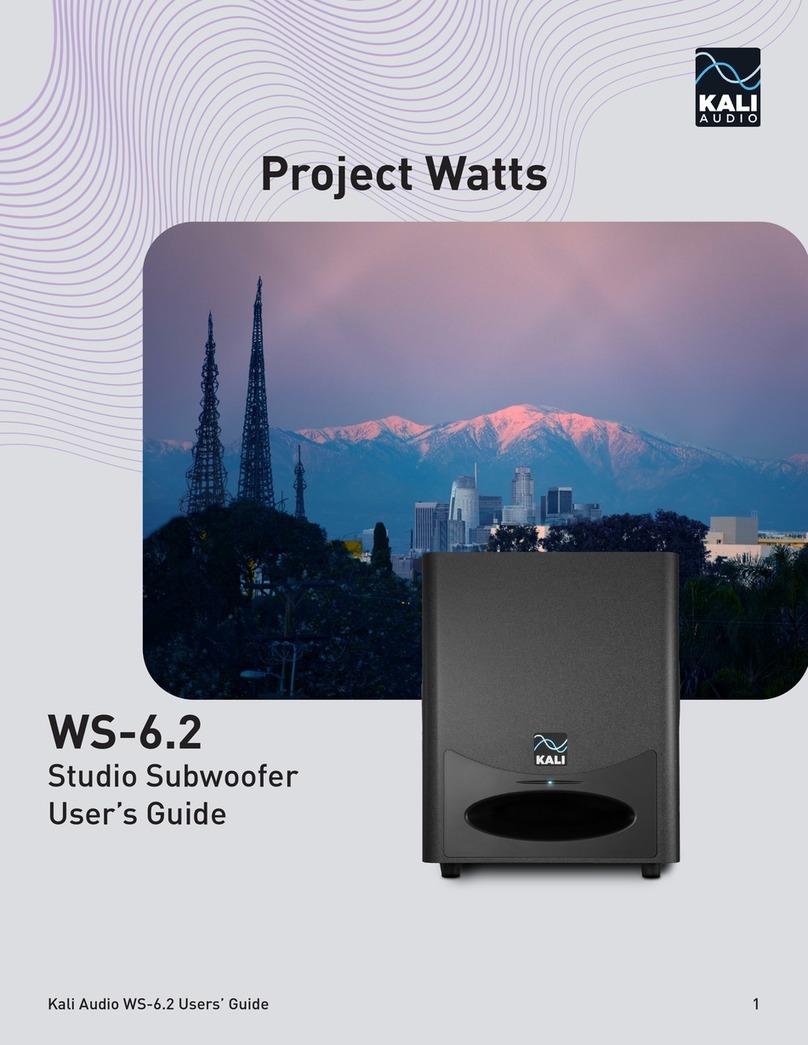 KALI AUDIO Project Watts WS-6.2 user guide
