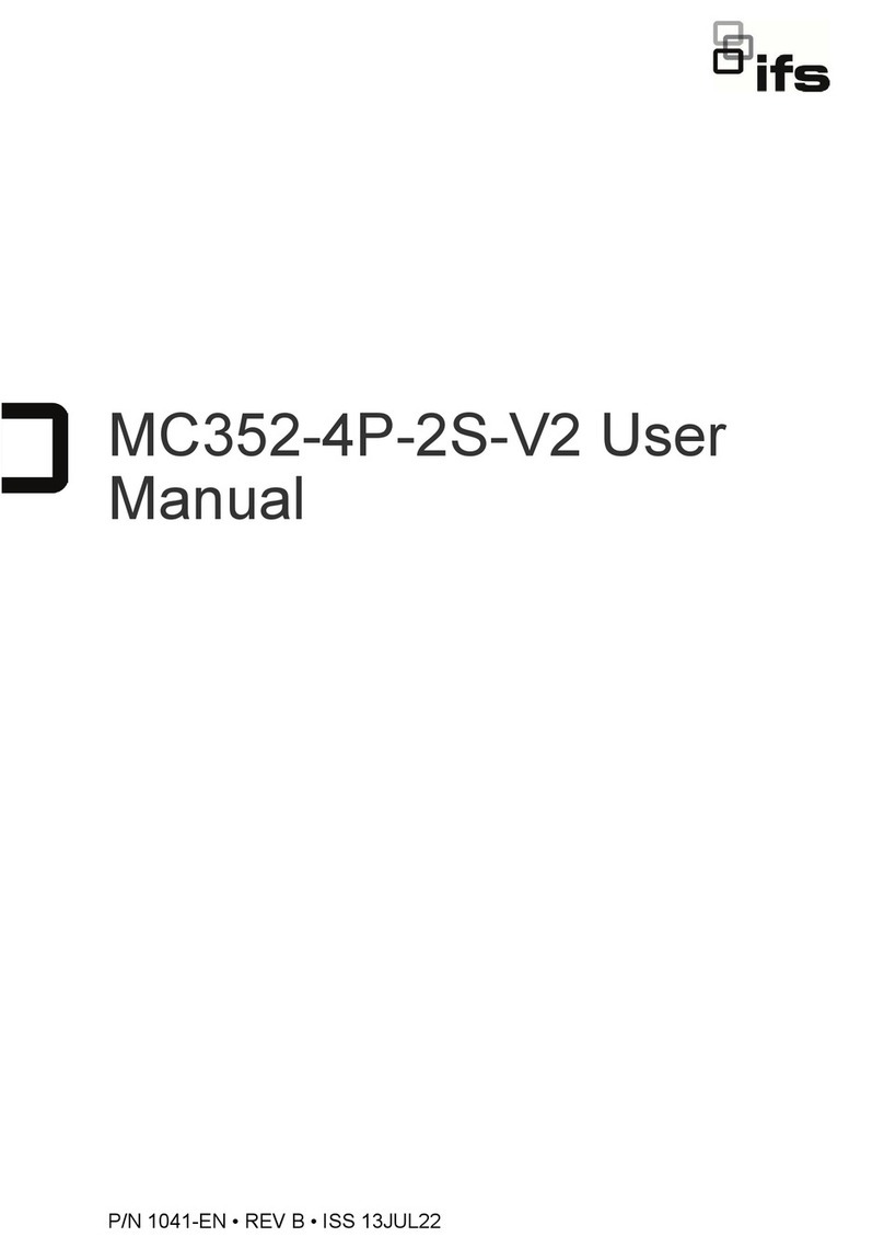 ifs MC352-4P-2S-V2 User manual