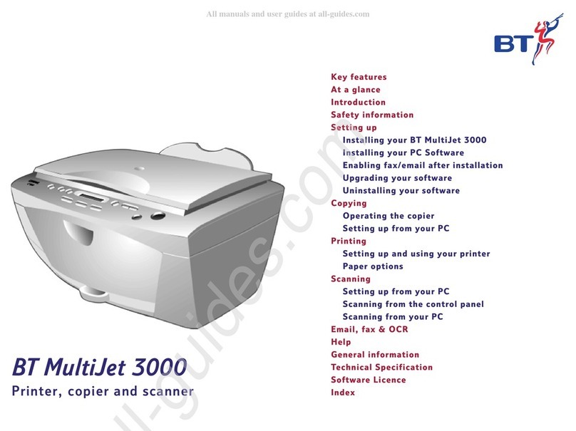 BT MULTIJET 3000 User manual