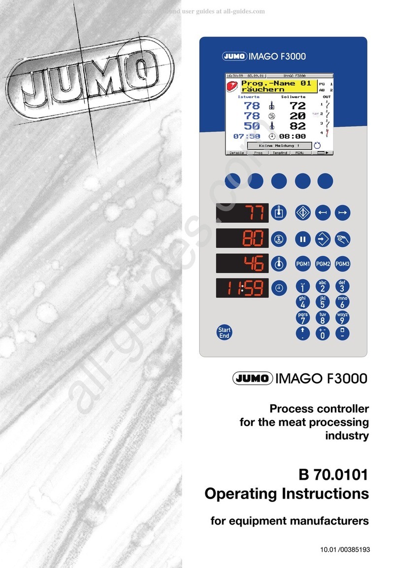 JUMO IMAGO F3000 operating instructions