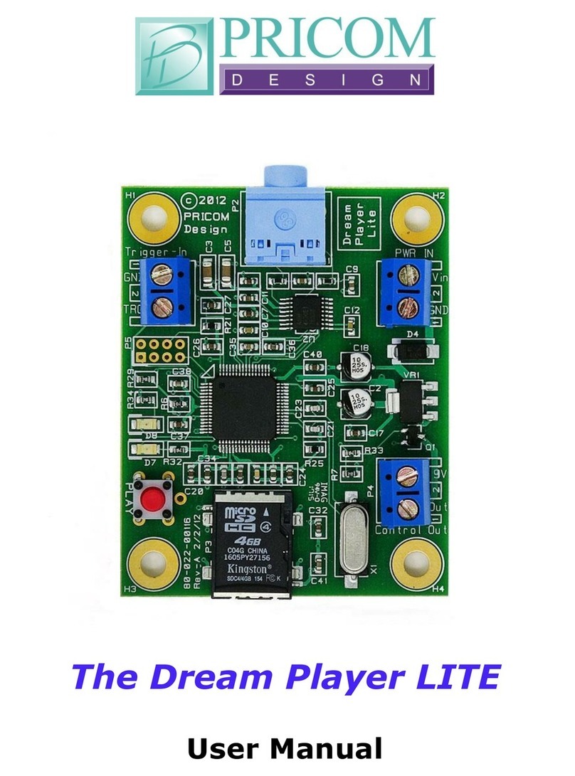 PRICOM Design Dream Player LITE user manual
