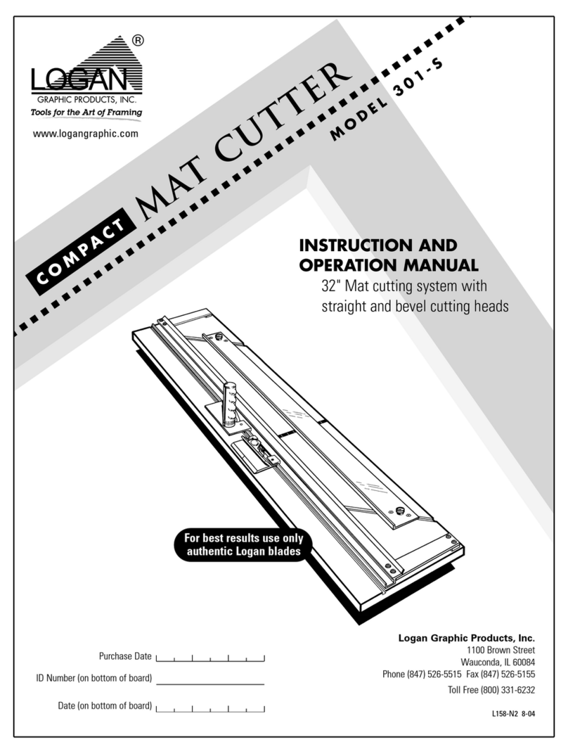 Logan Graphic Products 301-S Instruction and operation manual