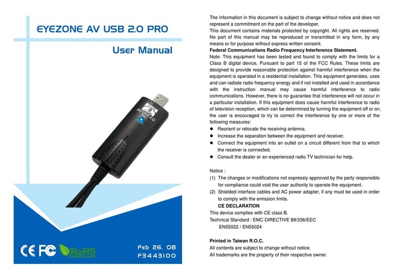 EYEZONE AV USB 2.0 PRO user manual